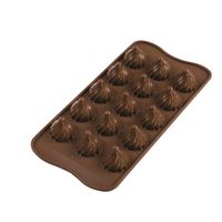 Moule silicone à chocolat flammes - Visuel 0