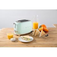 Grille pain toaster 2 tranches vert eau - Visuel 4