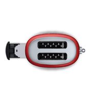 Grille-pain toaster 2 tranches rouge - Visuel 2