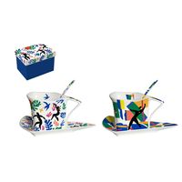Coffret Esprit Matisse 2 tasses triangles 300ml - Visuel 0