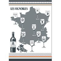 Torchon Vignobles 50 x 70 cm - Visuel 0