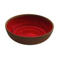 Assiette creuse NATURAL rougee 20 cm - Visuel 2