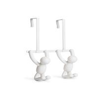 Patère double de porte blanche BUDDY - Visuel 0