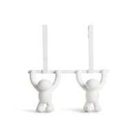 Patère double de porte blanche BUDDY - Visuel 1