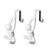 Set de 2 patères buddy blanches - Visuel 0