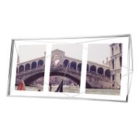Cadre photo triptyque Prisma chromé - Visuel 0