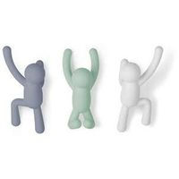 Lot de 3 patères BUDDY coloris assortis - Visuel 2