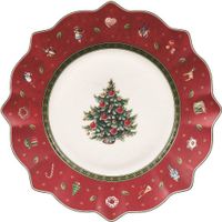 Assiette dessert Toy’s Delight sapin rouge 24 cm - Visuel 0