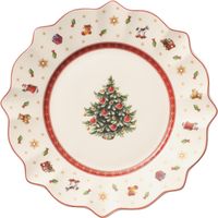 Assiette dessert sapin Toy’s Delight blanche 24 cm - Visuel 0