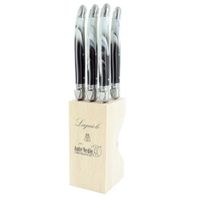 Bloc 6 couteaux a steak laguiole viennois - Visuel 0