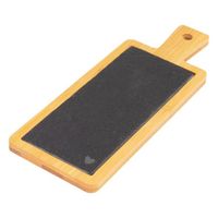 Planche de service ardoise et bois 23 cm - Visuel 0