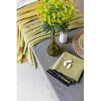 Nappe en coton recyclé Grace 140 x 250 Ficelle - Visuel 2