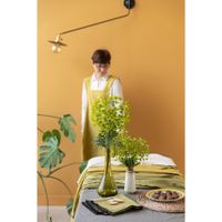 Nappe en coton recyclé Grace 140 x 250 Kaki - Visuel 4