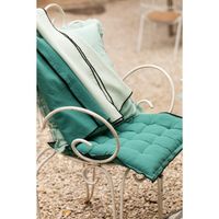 Serviette en coton recyclé Grace 40 x 40 Céladon - Visuel 1