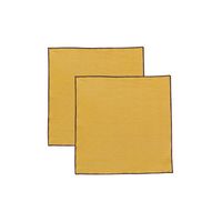 Serviette en coton recyclé Grace 40 x 40 Badiane - Visuel 0