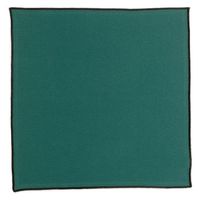 Serviette en coton recyclé Grace 40 x 40 Paon - Visuel 0