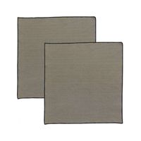 Serviette en coton recyclé Grace 40 x 40 Ombre - Visuel 0