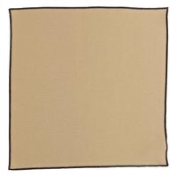 Serviette en coton recyclé Grace 40 x 40 Camel - Visuel 0