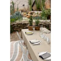 Serviette en coton recyclé Grace 40 x 40 Camel - Visuel 2