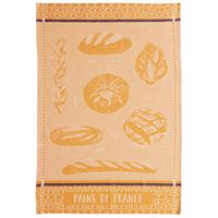 Torchon jacquard Les pains Ocre 50 x 70 - Visuel 0