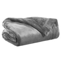 Plaid TENDER gris 150 x 200 cm - Visuel 0