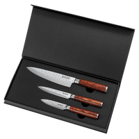 Coffret de 3 couteaux chef, office, universel Pakka - Visuel 1