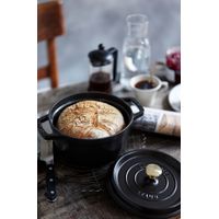 Cocotte en fonte ronde 24 cm noir mat - Visuel 1