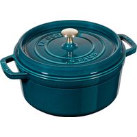 Cocotte en fonte ronde 24 cm La Mer Majolique - Visuel 0