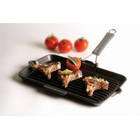 Gril rectangulaire 34 x 21 cm en fonte - Visuel 2