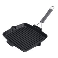 Gril carré 24 cm en fonte - Visuel 1