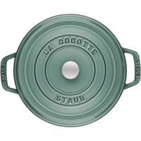 Cocotte en fonte ronde 24 cm Eucalyptus - Visuel 1