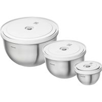 Lot de bols S/M/L / 3 pièces, Acier inoxydable Argent - Visuel 1
