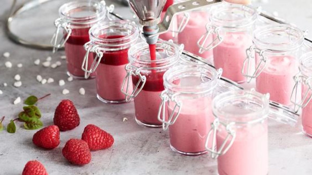 Panna cotta aux framboises