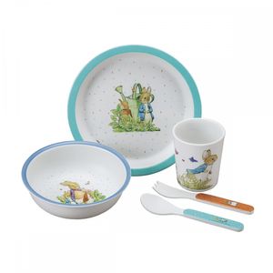 Set de vaisselle pour enfants CROCO, 3 pièces, multicolore