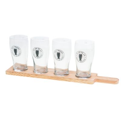 Planche et 4 verres Coule Douce