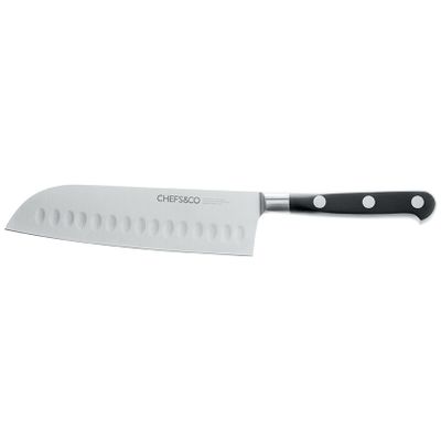 Couteau Santoku alvéolé 18 cm