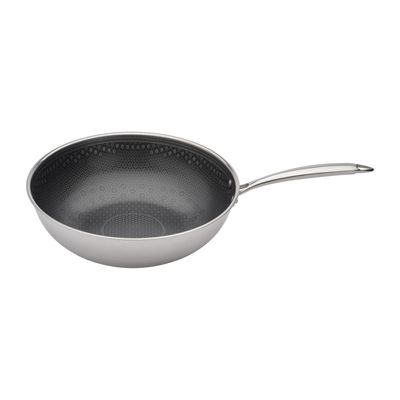 Wok Céramique Inox 30cm
