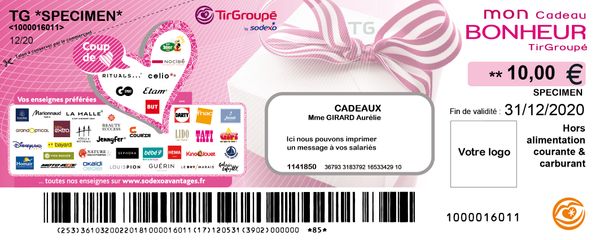 Chèque Tir Groupé Bonheur