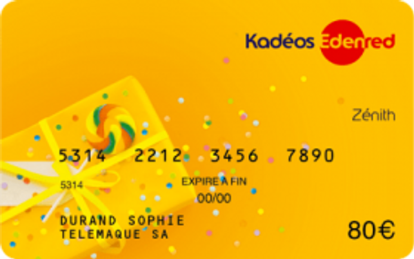 Carte cadeaux Kadéos Edenred