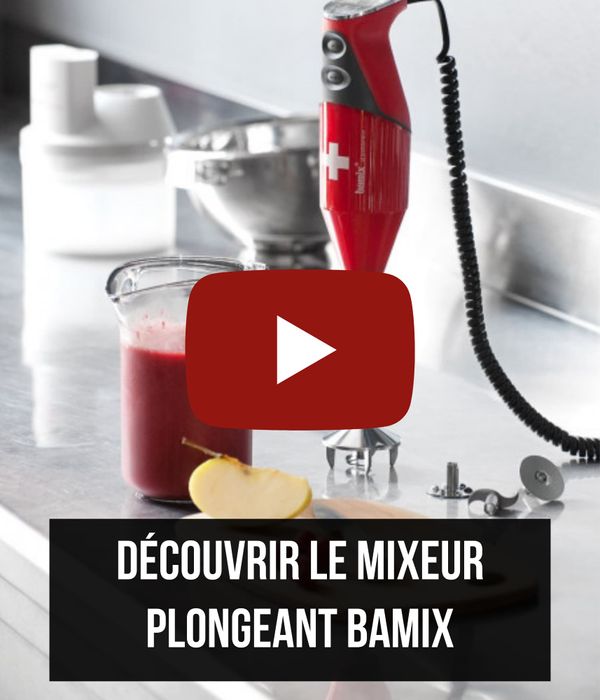 Bamix Mixeur plongeant SwissLine - 200 W - Rouge