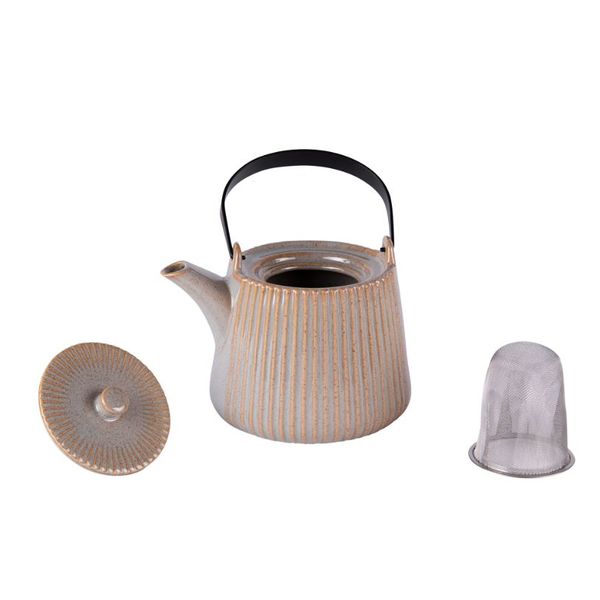 Théière Tiao 1L avec filtre beige
