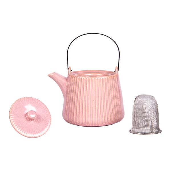 Théière Tiao 1L avec filtre rose