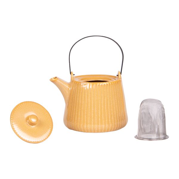 Théière Tiao 1L avec filtre jaune