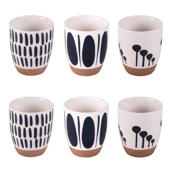 Coffret 6 gobelets Mikonos 10 cl