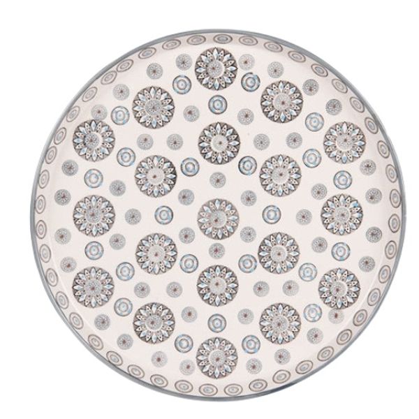 Plat à tarte Nelson 32 cm fleur