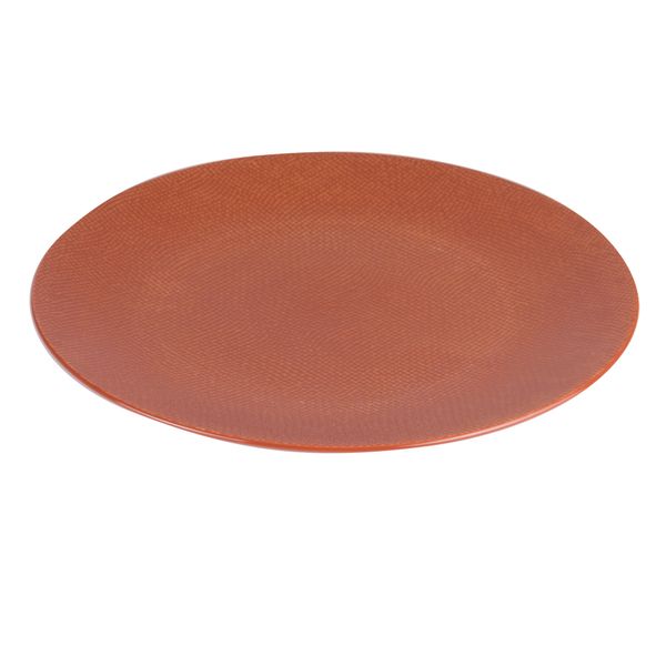 Assiette Plate vesuvio terracotta 27 cm