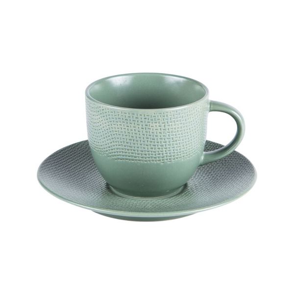 Tasse thé 22 cl + soucoupe VESUVIO sauge