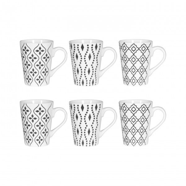 Coffret 6 tasses à café ANTIGUA 10 cl