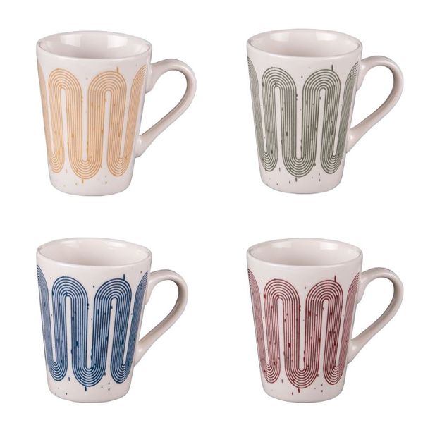 Coffret De 4 Tasses à Café Palawan 14cl - Porcelaine Blanche - Table Passion
