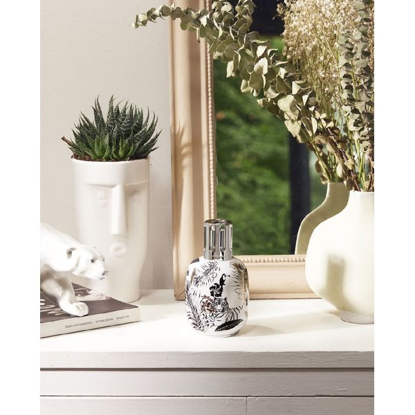 Lampe Berger En Porcelaine Décor Paon - Made In France - Diffuseur De Parfum - Occasion